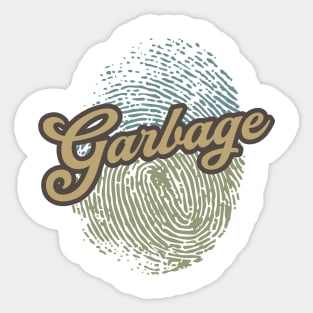 Garbage Fingerprint Sticker